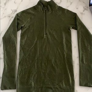 Lululemon Rest Less Half Zip, Green - 4